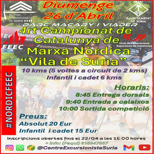 Campionat Catalunya Marxa Nórdica Súria